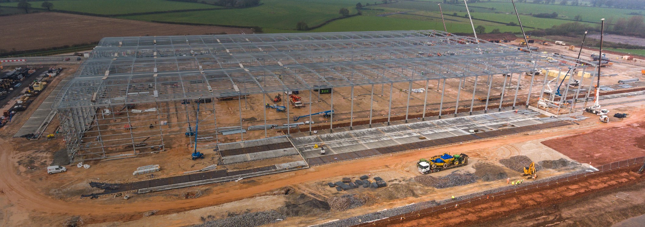 Progress on 562,000 sq ft Screwfix building at Prologis Park Fradley March 31, 2017 Prologis