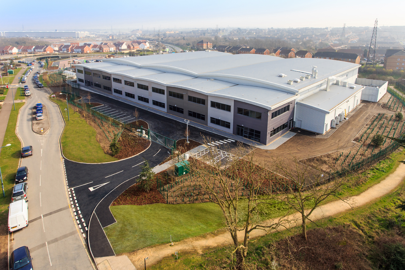 Aerial view of the SEM headquarters at The Bridge