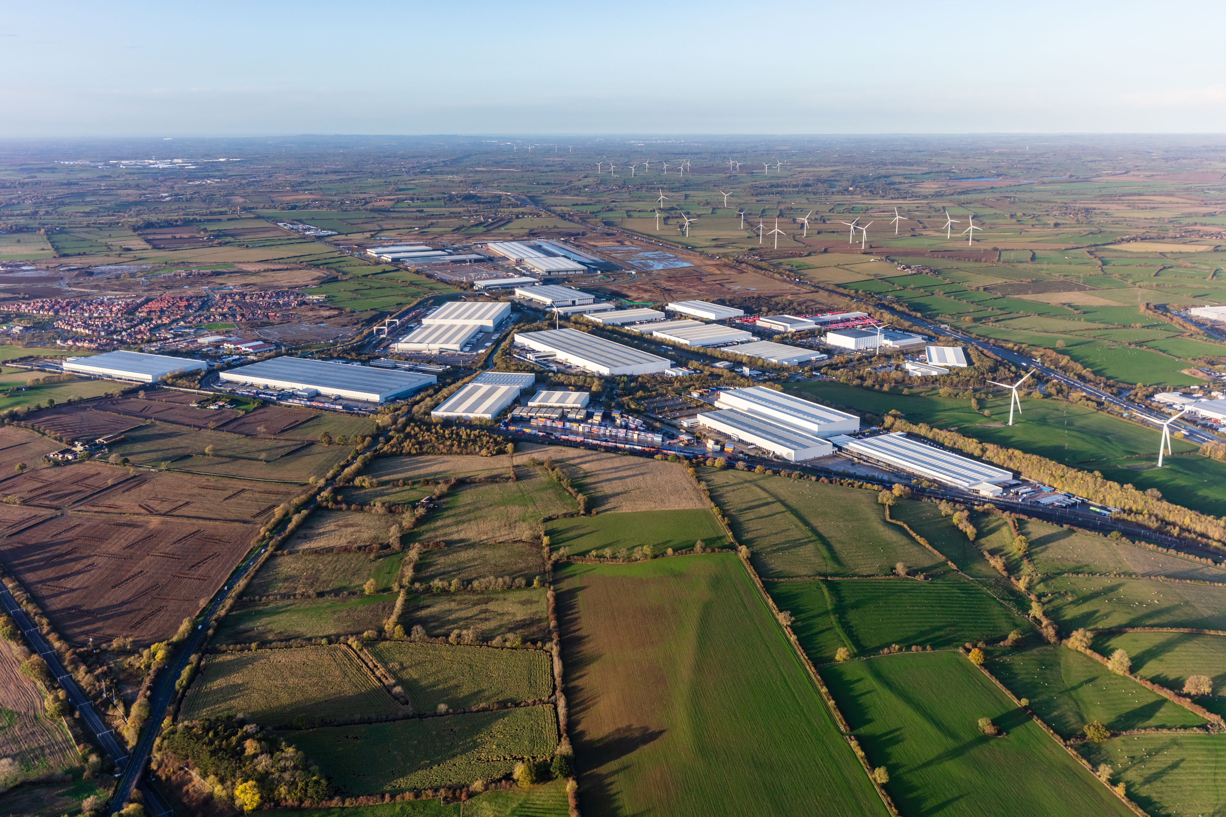 Aerial shot of Prologis RFI DIRFT