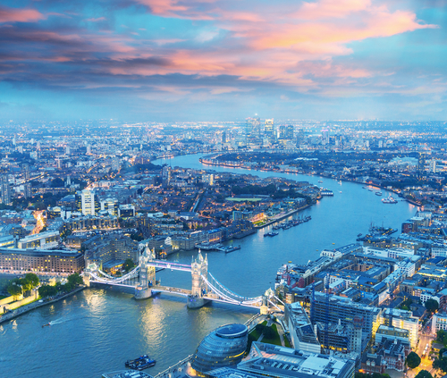 Aerial picture of London