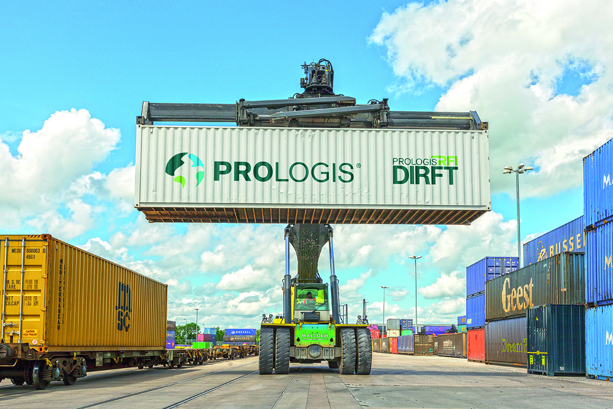 Freight container at Prologis RFI DIRFT