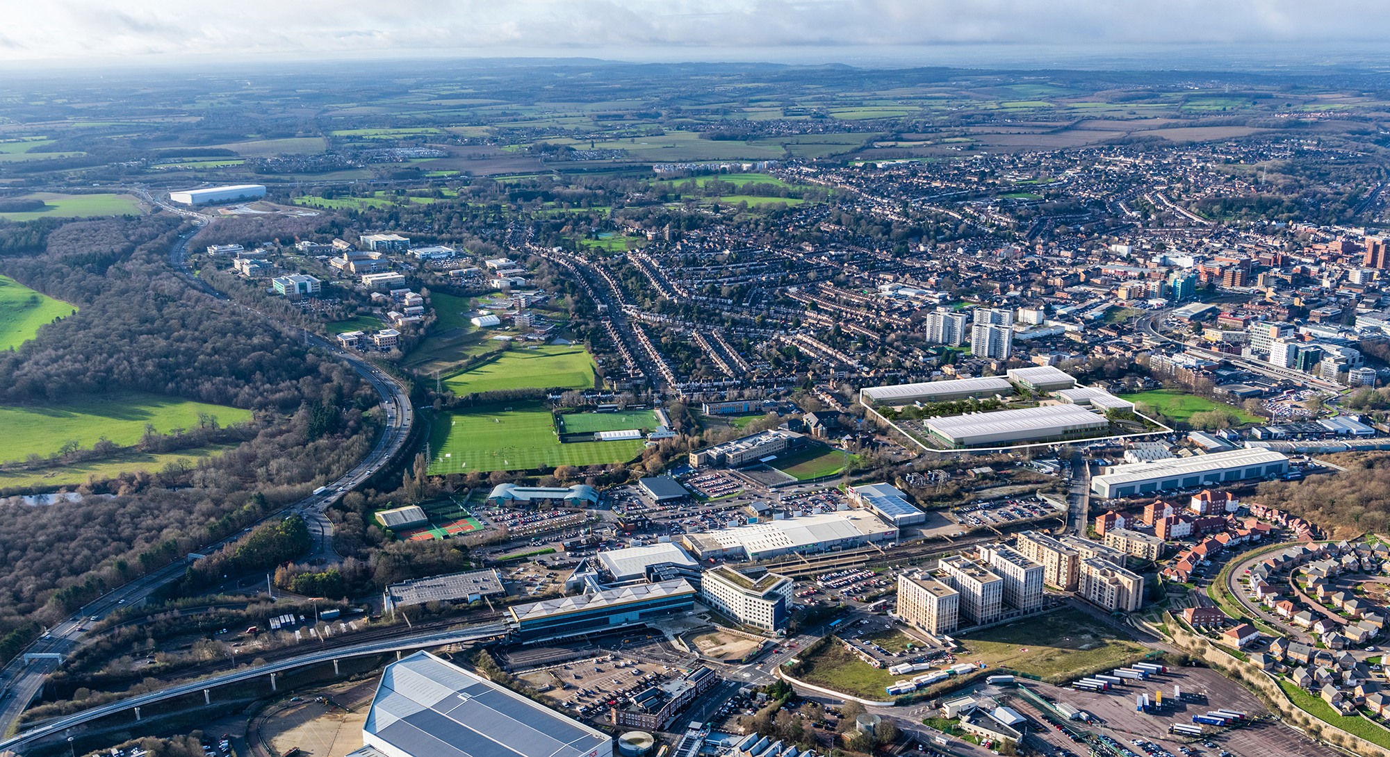 Aerial image of Prologis Park Luton