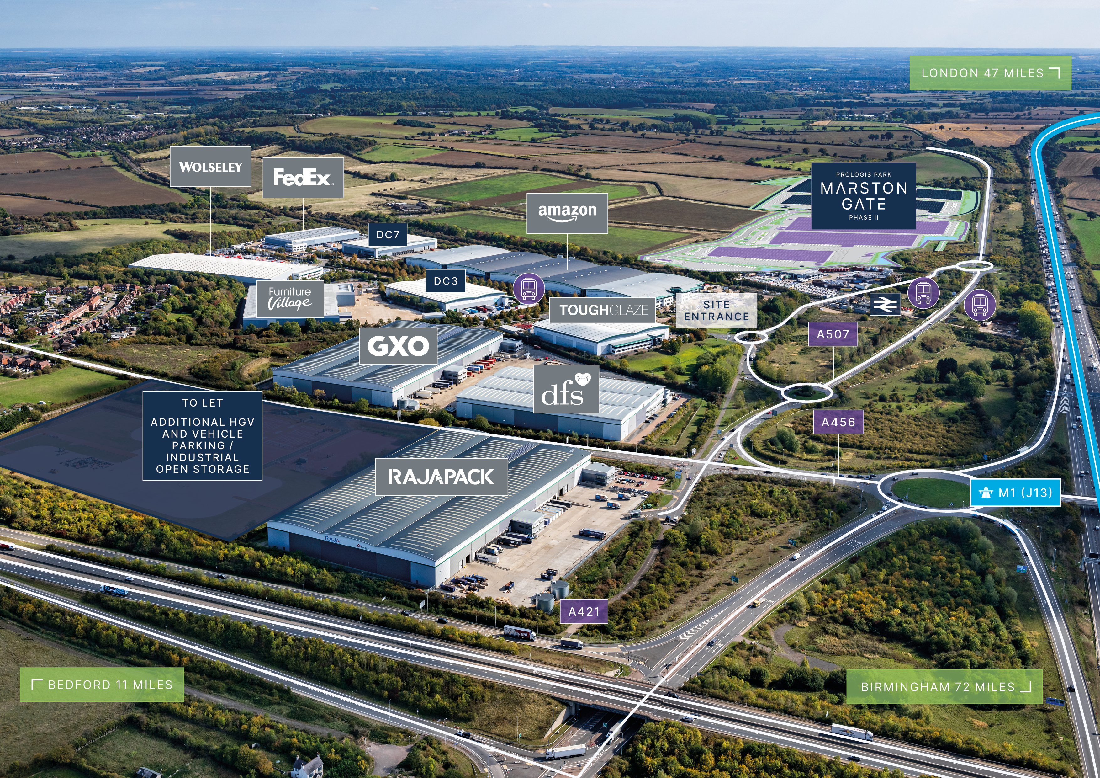 Prologis Park Marston Gate masterplan