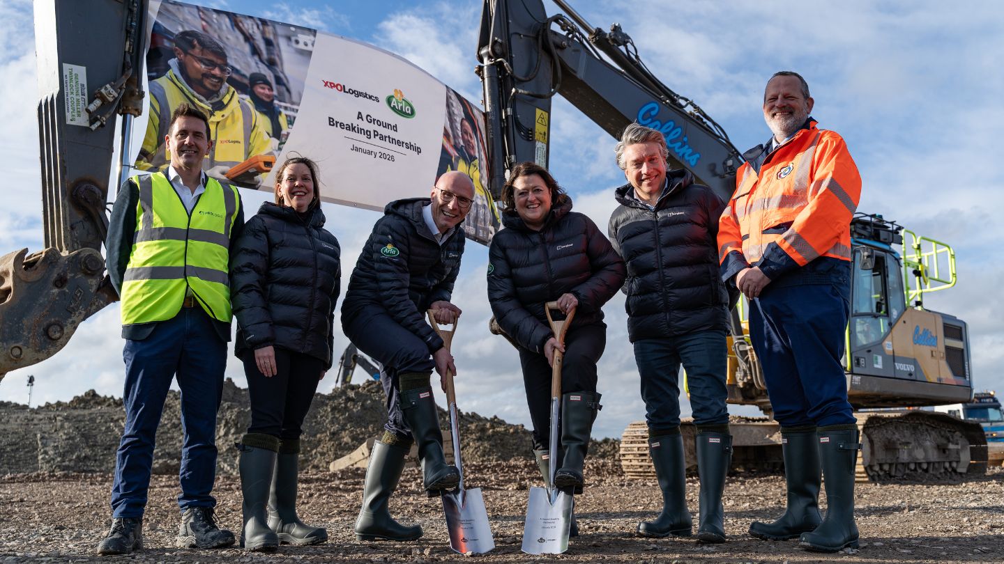 Groundbreaking with XPO Logistics and Arla Foods