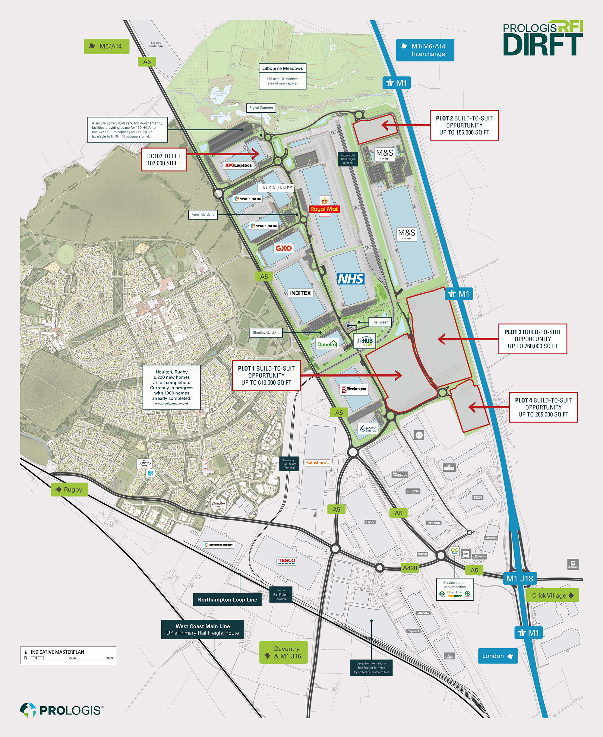 Masterplan of Prologis RFI DIRFT