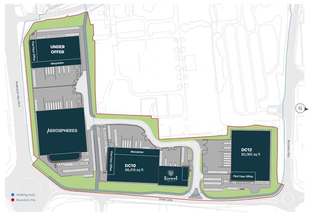 Masterplan of Prologis Park Hemel Hempstead phase 3