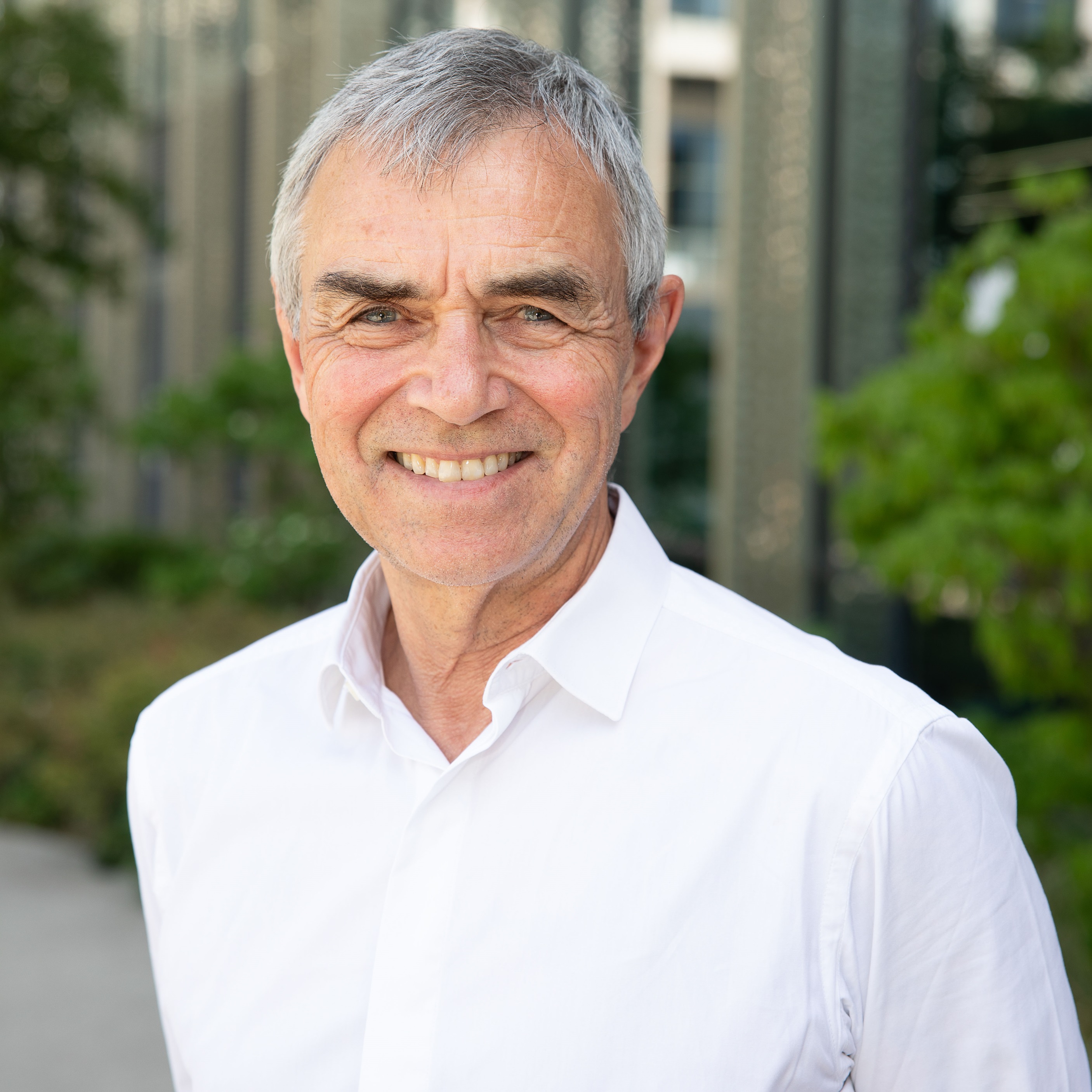 Photo of David Partridge at Cambridge Biomedical Campus