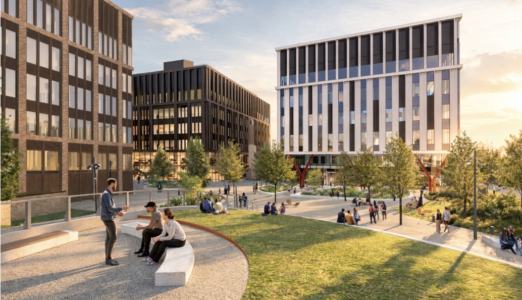CGI of 4000 Discovery Drive at Cambridge Biomedical Campus