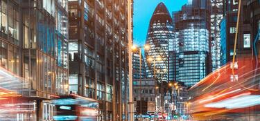 London at night
