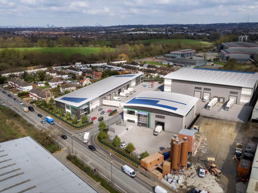 Prologis Park Beddington aerial CGI