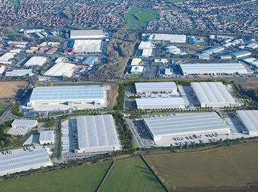 Prologis Park Wellingborough CGI aerial Prologis Park Wellingborough CGI aerial