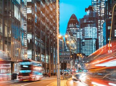 London at night