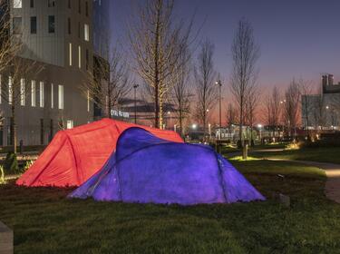 Public Art - The Green and the Gardens Tents 