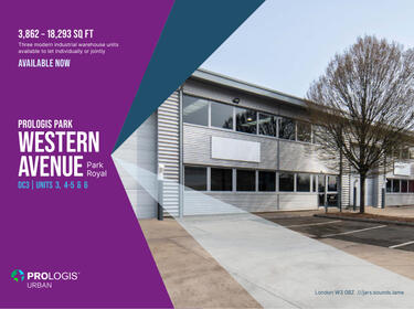Prologis Park Western Avenue DC3, Park Royal brochure cover	