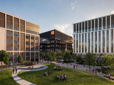 CGI of GSK Campus at Discovery Drive