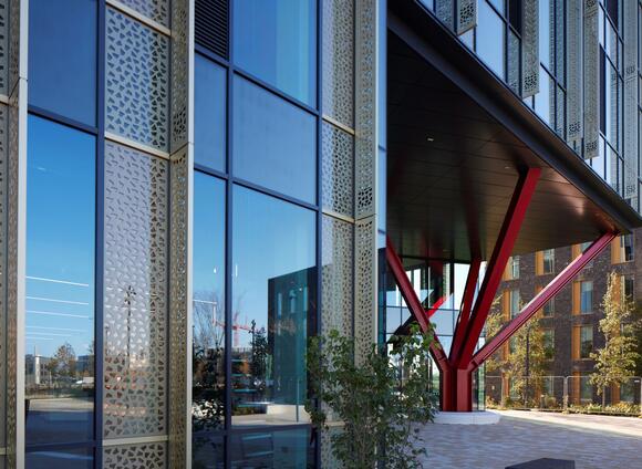 Cambridge biomedical campus architectural tree 2