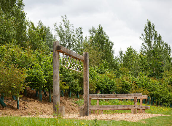 Outdoor fitness trail at Prologis Park Pineham