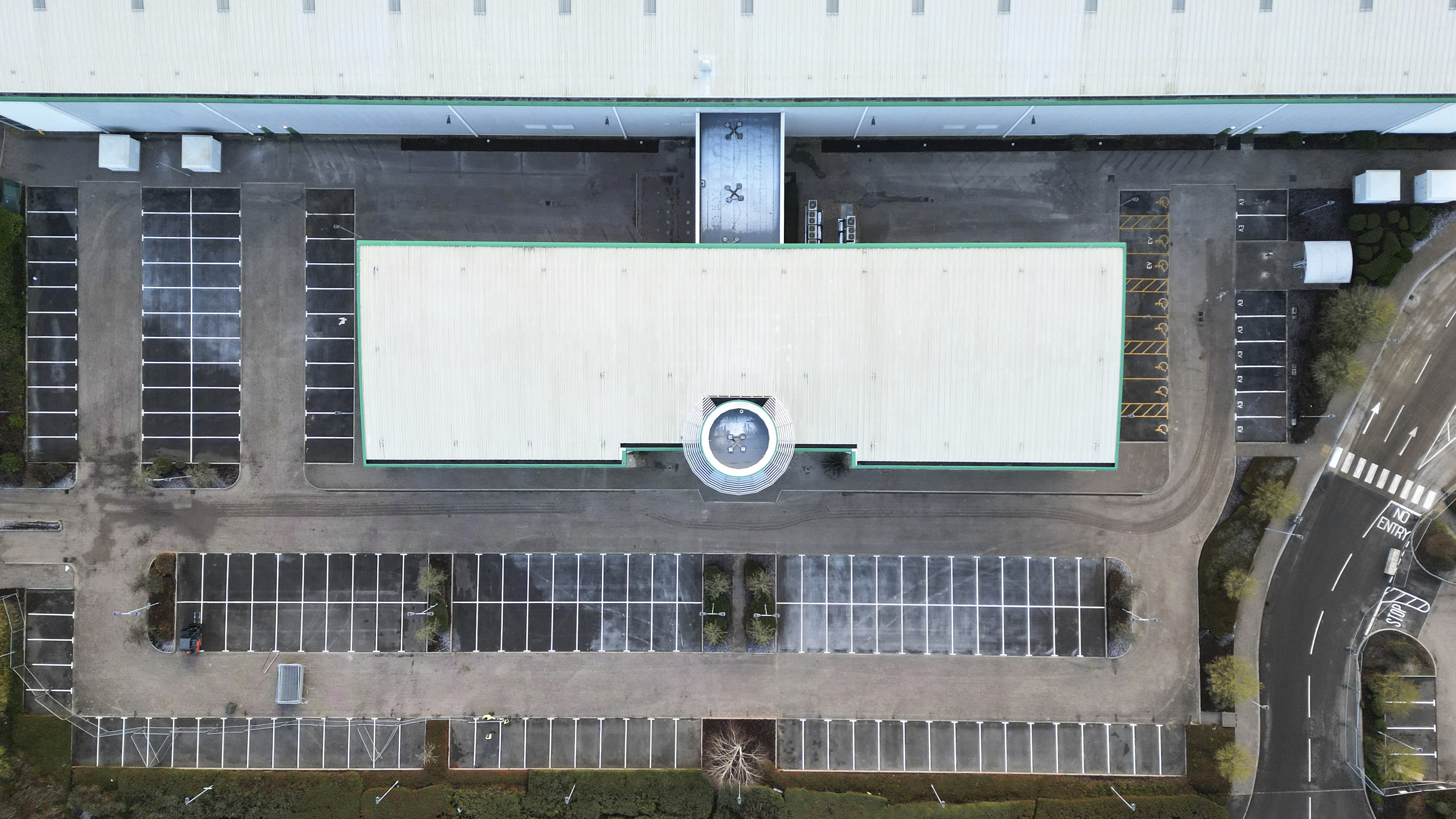 Coventry DC10 2 Aerial shot of a warehouse